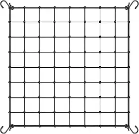 VIVOSUN 10 x 1,2 m Rede de treliça elástica com 4 ganchos para plantas trepadeiras, legumes, frutas e flores, 1 pacote