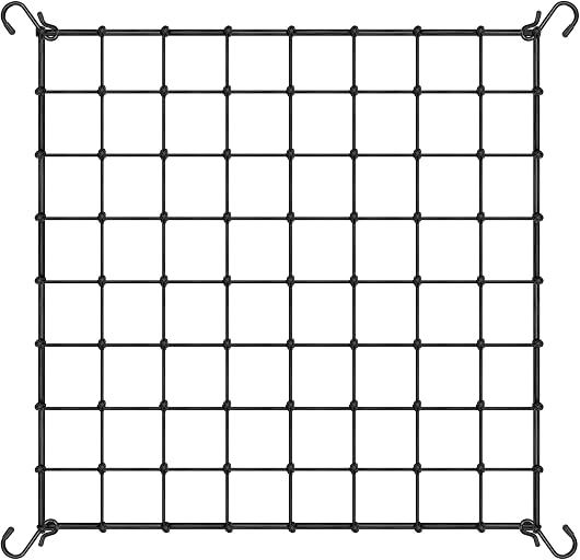 VIVOSUN 4 x 4Ft. Elastic Trellis Netting with 4 Hooks for Climbing Plants, Vegetables, Fruits, and Flowers, 1-Pack