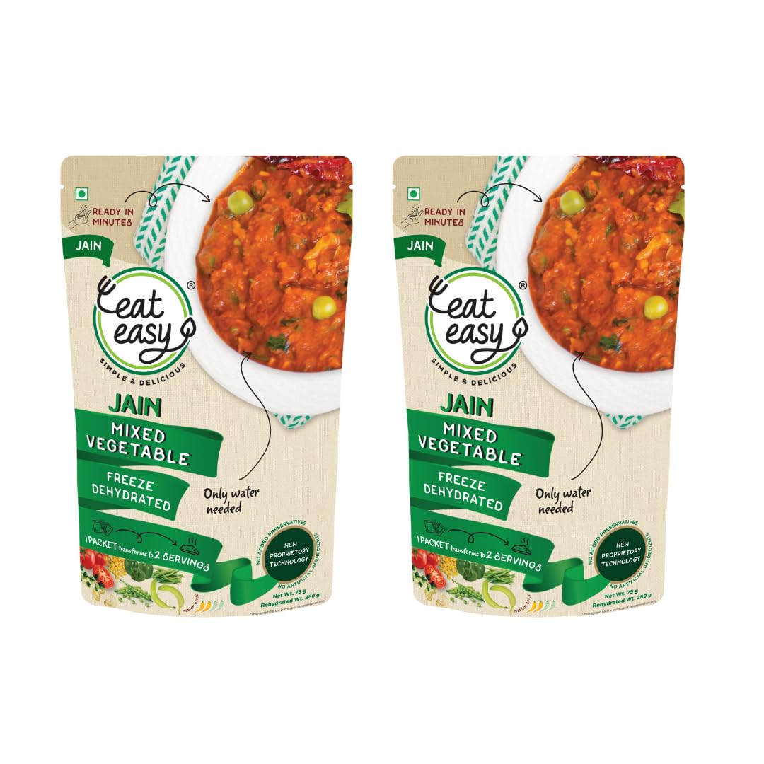 See full amazon price history chart for Eat Easy Ready To Eat Jain Mix Vegetable, 65gm of 1 Pack, Instant Food, Indian Meal, Travel Food, No Preservatives, No Added Artificial Colours & Flavours, Just Add Water and Cook (Pack of 2) Eat Easy Ready To Eat Jain Mix Vegetable, 65gm of 1 Pack, Instant Food, Indian Meal, Travel Food, No Preservatives, No Added Artificial Colours & Flavours, Just Add Water and Cook (Pack of 2) (B0BVR78V2N) Amazon Price History, Amazon Price Tracker