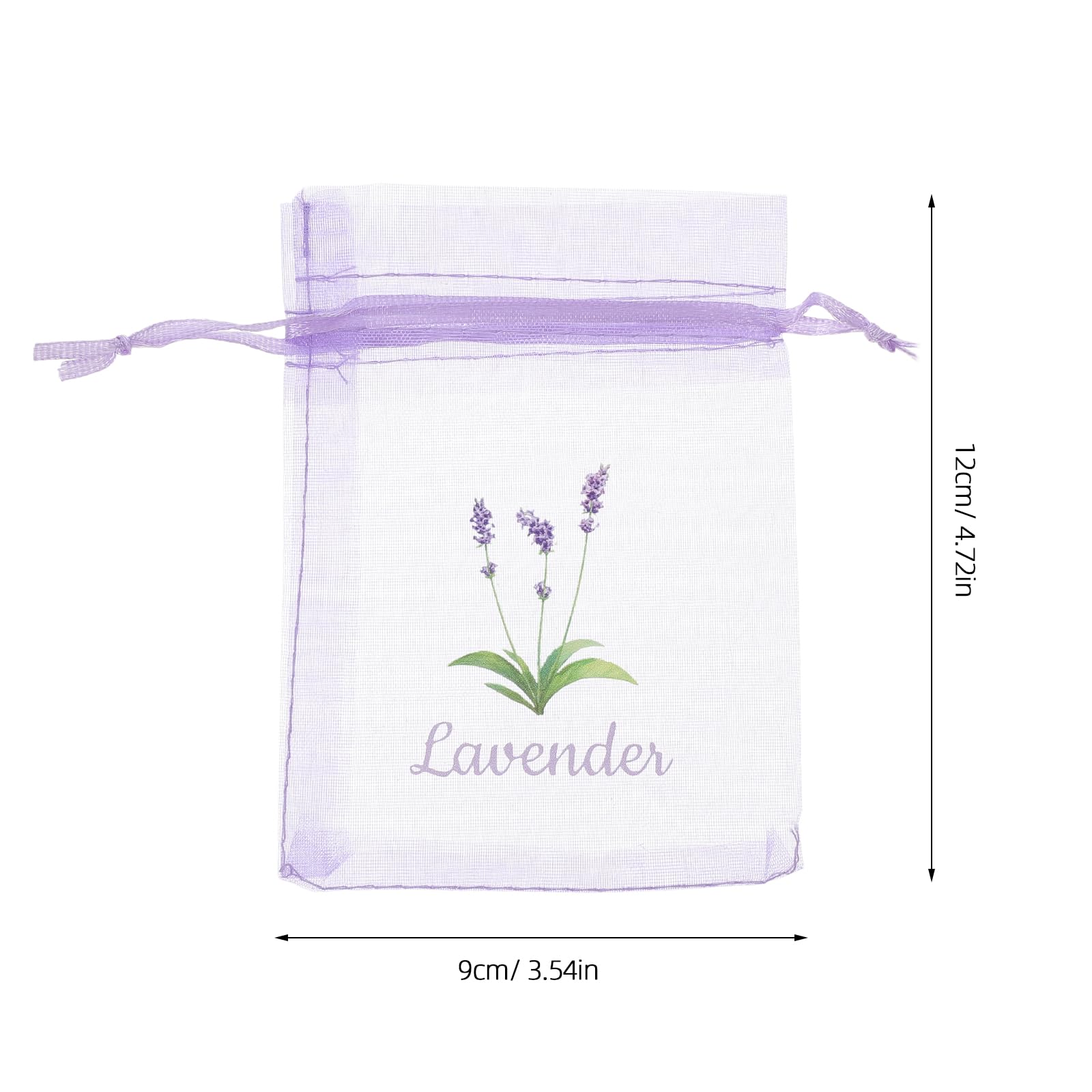 LUOZZY 20pcs Lavender Sachet Bags Drawstring Lavender Pouches Lavender Bag Wardrobe Sachet Bags Empty Lavender Sachets Pouch Party Favors - Light Purple
