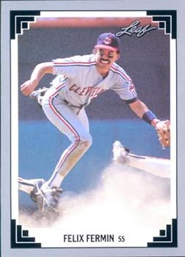 Baseball MLB 1991 Leaf #137 Felix Fermin VG Indians