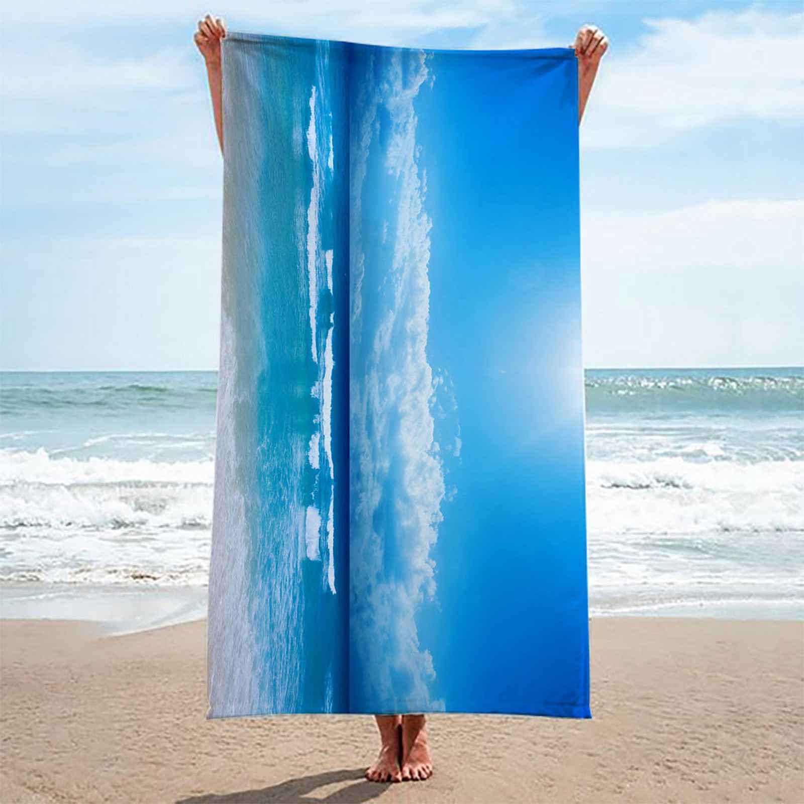 Telo Da Mare 3D Oceano Stampato Asciugamano Da Spiaggia 150x200cm Asciugamano Microfibra Grande Antisabbia Leggero Telo Mare Per Sport Piscina Viaggi In Famiglia Vacanze