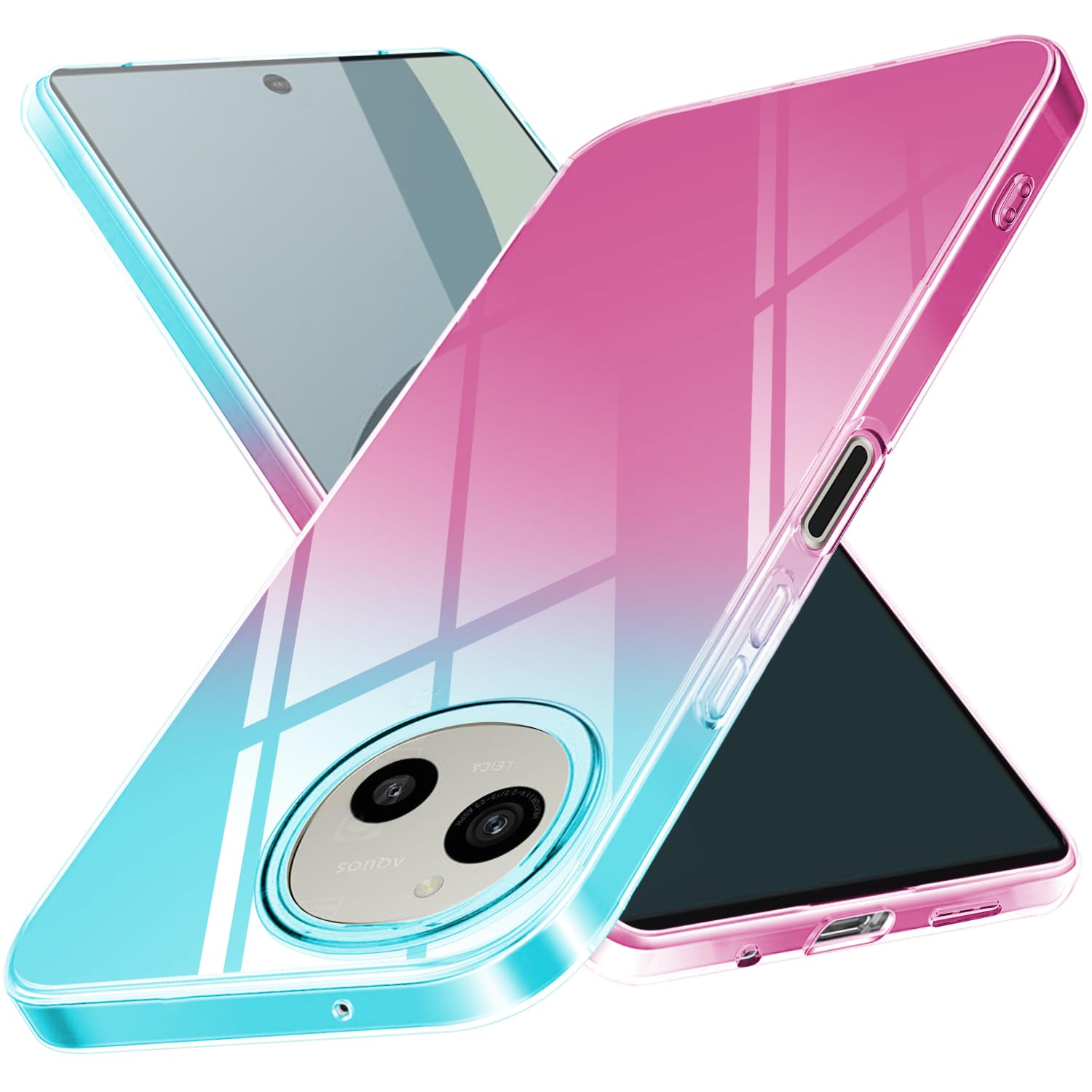 Amazon.co.jp: AQUOS sense9 ケース クリア 薄型 TPU SH-53E SHG14  