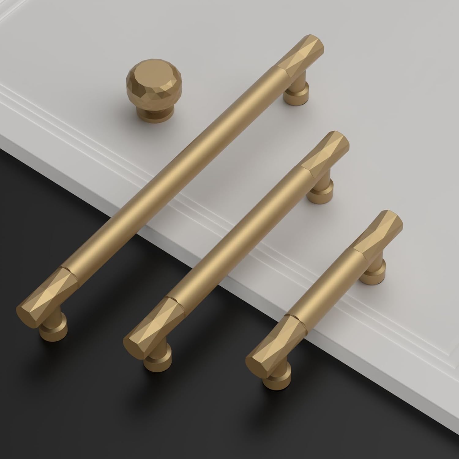 Asidrama 10 Pack 5 Inch(128mm) Champagne Bronze Kitchen Cabinet Handles, Cabinet Pulls Kitchen Cabinet Hardware for Cupboard Drawer Pulls