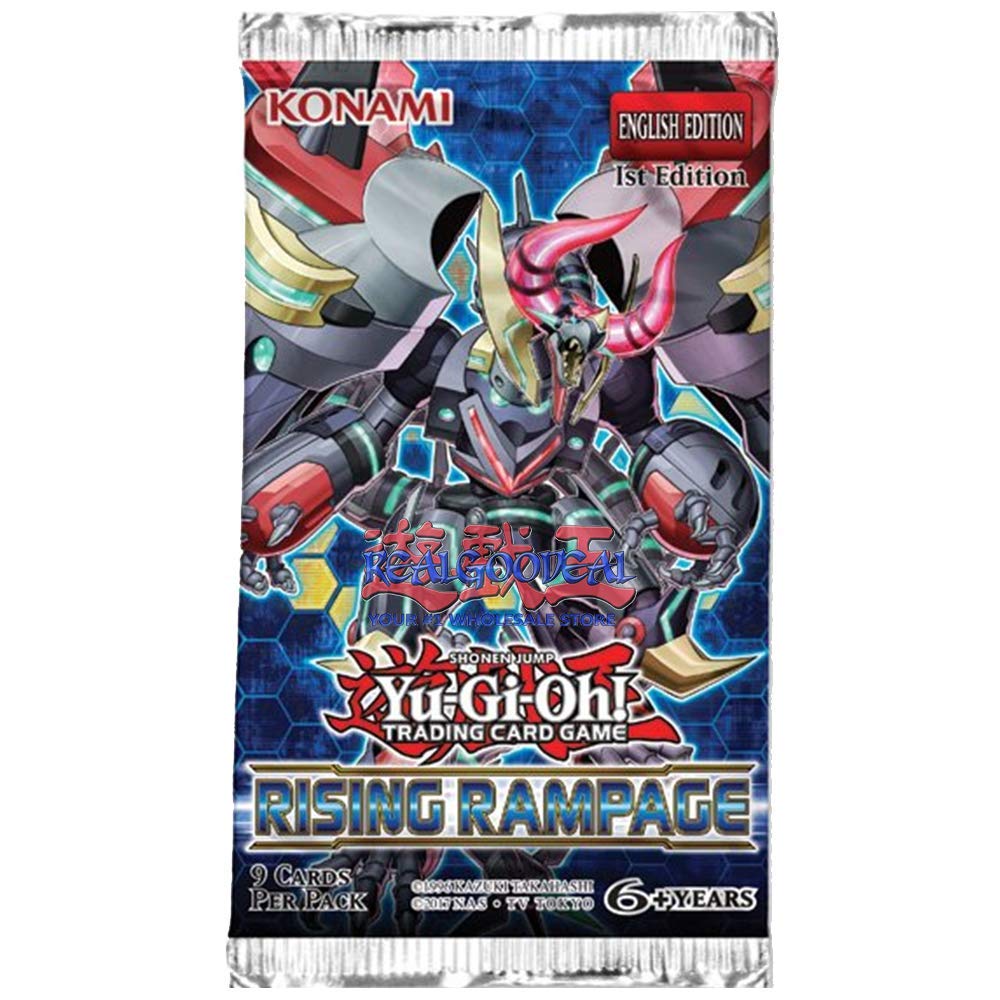 YuGiOh Trading Card Game Rising Rampage Booster Pack : Toys & Games