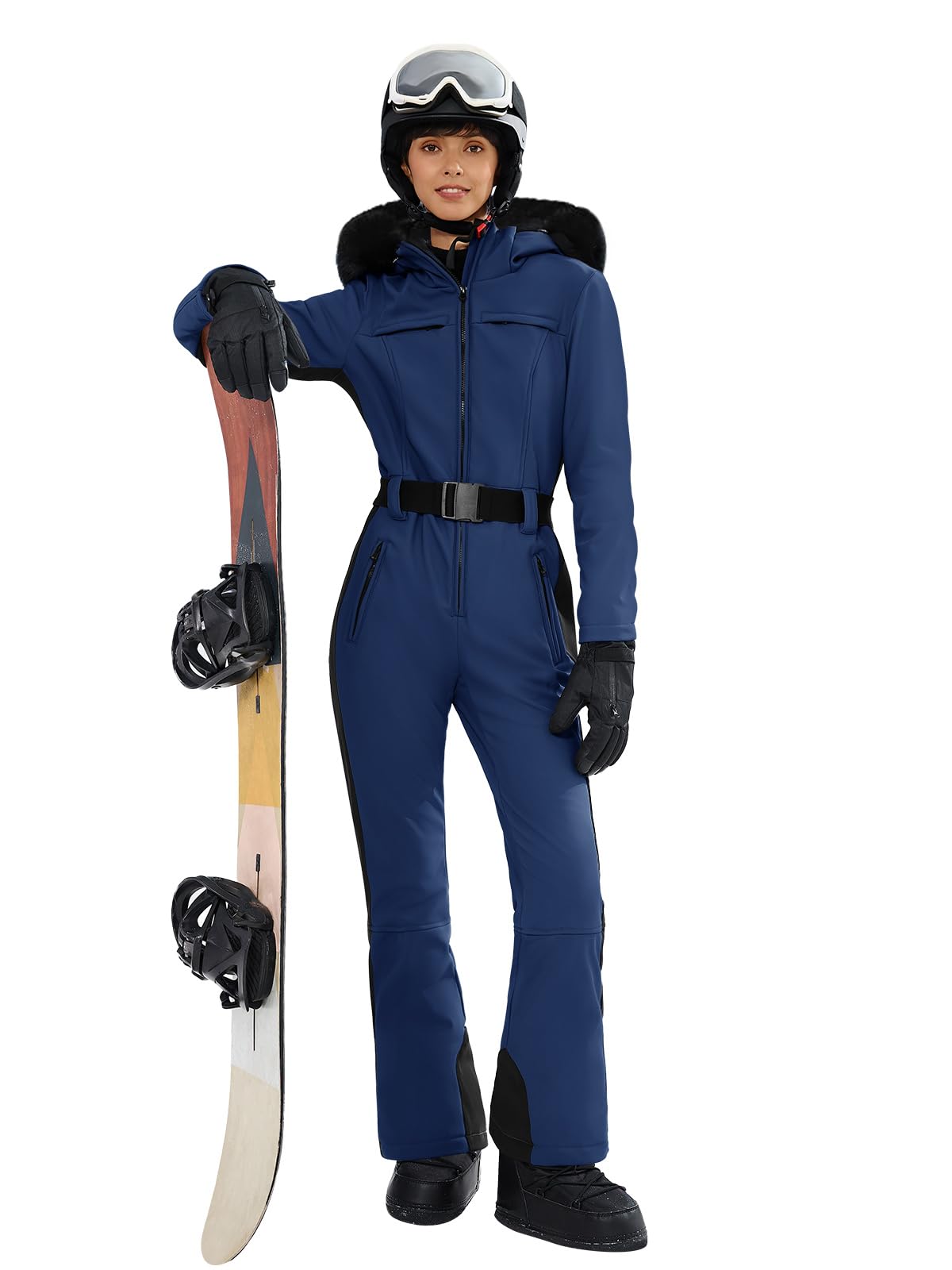 Yousify Women's One Piece Ski Suit
