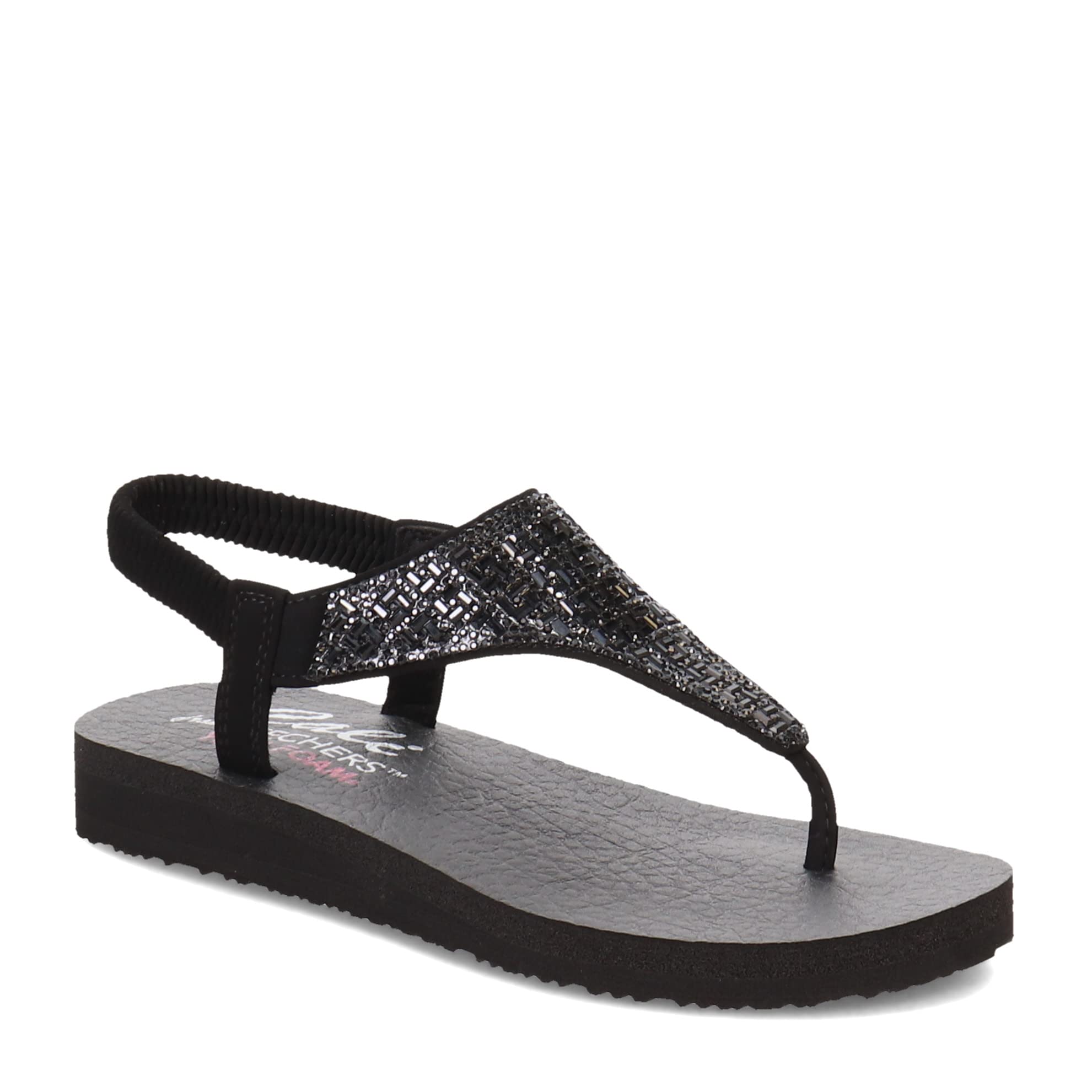 Skechers Womens Meditation-Sweet Rock T-Strap Flip-Flop, Blk/Blk, 10 (Black) (B0B1JJT1NN) Amazon Price History, Amazon Price Tracker