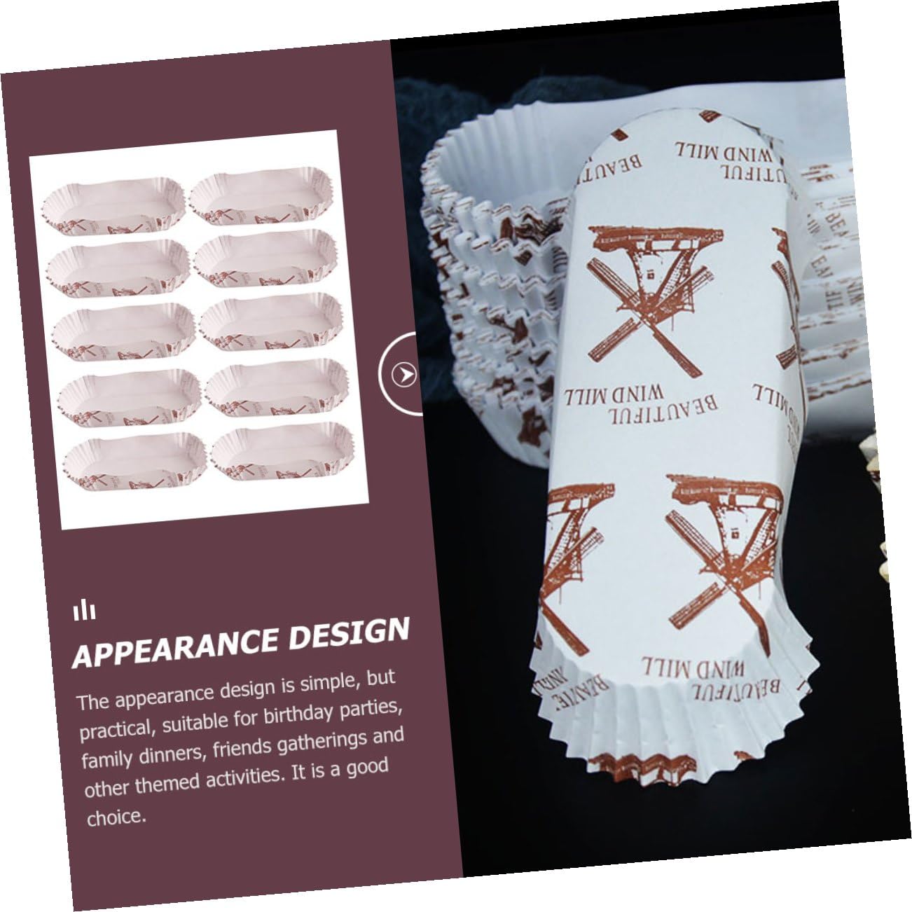 Mobestech 600pièces Caissettes à Cupcakes Moules Décoratifs Caissettes Papier pour Gâteaux Faits Maison Accessoires de Pâtisserie