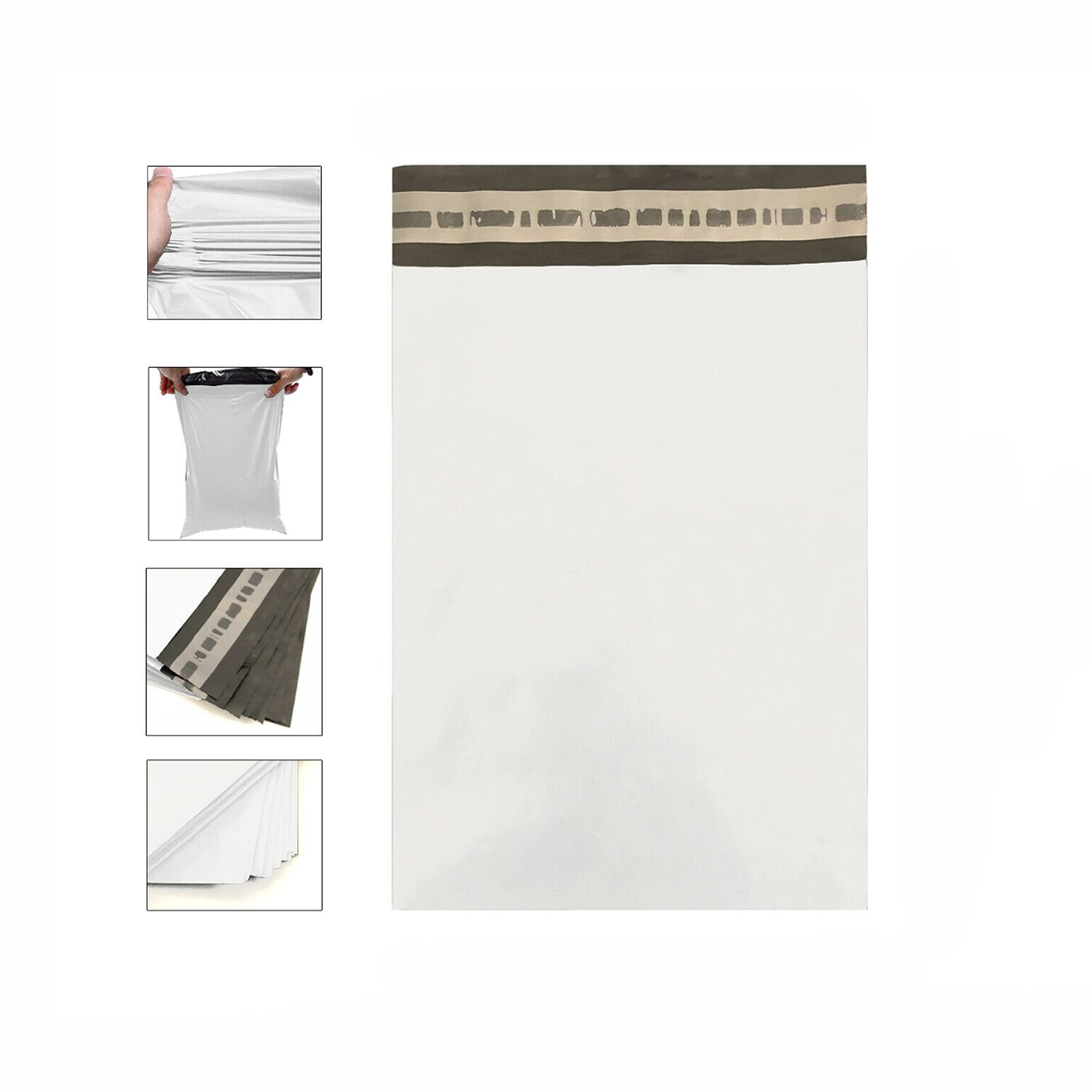 SUL Mailing Poly Postal Self Seal Bags pack of 100, Water & Tamper proof Plastic Envelopes for Parcels, Small, Medium, Large Mail bags, Parcel Bags for Posting Clothes, Books, & Boxes (10X14)