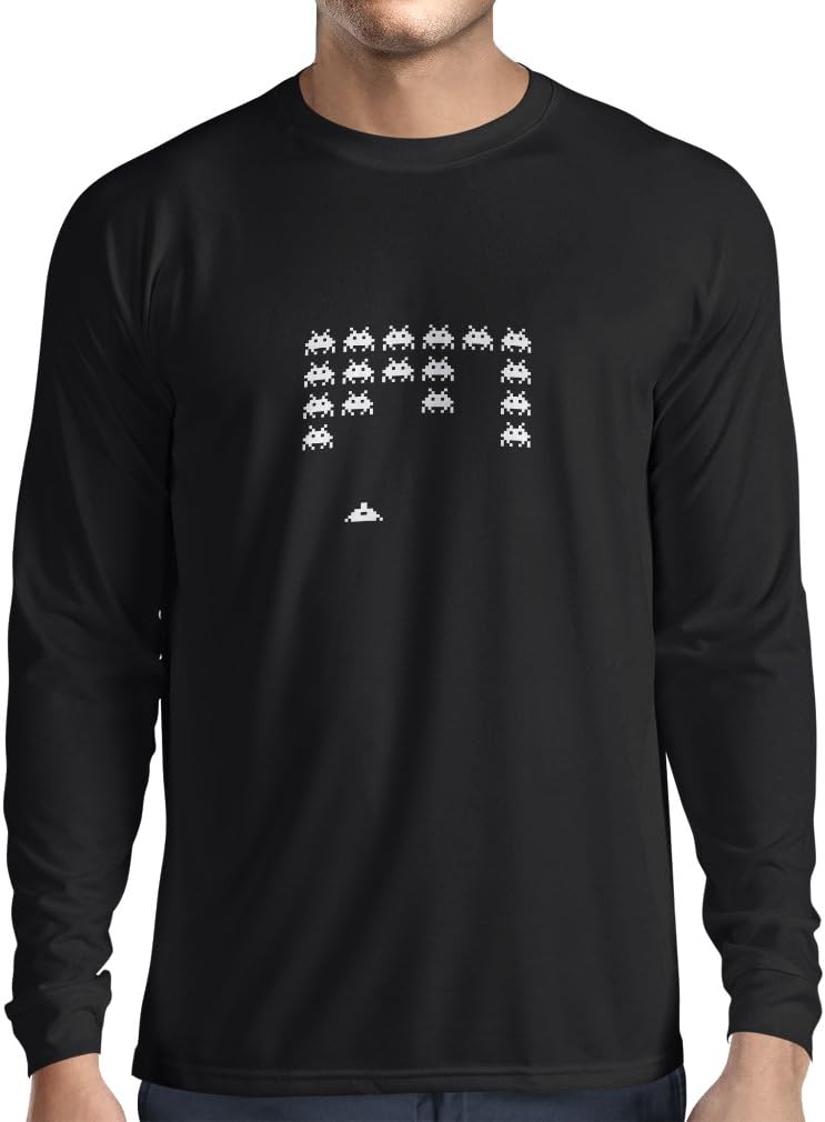 lepni.me Men's T-Shirt Old School Gamer Video Games Shirt for Gaming Lover (X-Large Black Fluorescent)