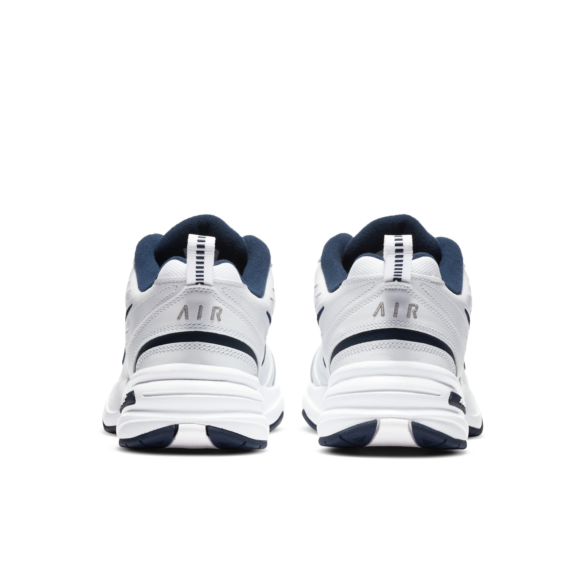 Nike Air Monarch Iv, Herren Fitnessschuhe, Weiß (White/Metallic Silver 102), 47 EU