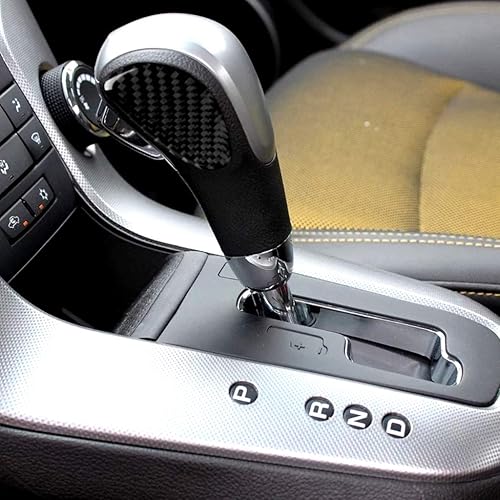 Miniatura 3 de Calcomanía de fibra de carbono real para consola central de coche, perilla de palanca de cambios para panel lateral, adhesivo suave compatible con