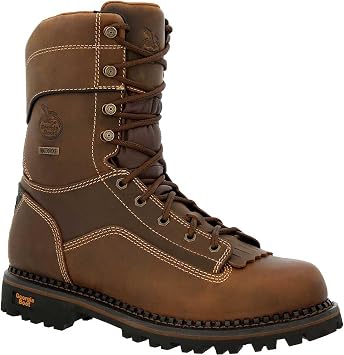 Georgia Boot Womens AMP LT Low Heel Logger Waterproof Work Boots