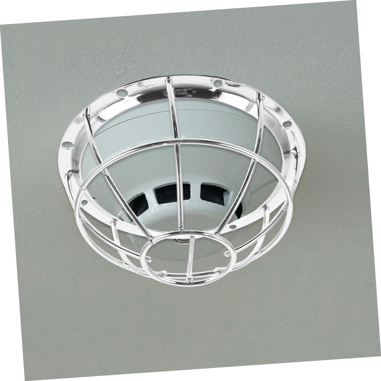 Hohopeti 8 Piezas Protector de Detector de Humo de Acero Inoxidable de Malla Resistente para Sensor de Fácil Instalación y Protección Duradera para de Alarma