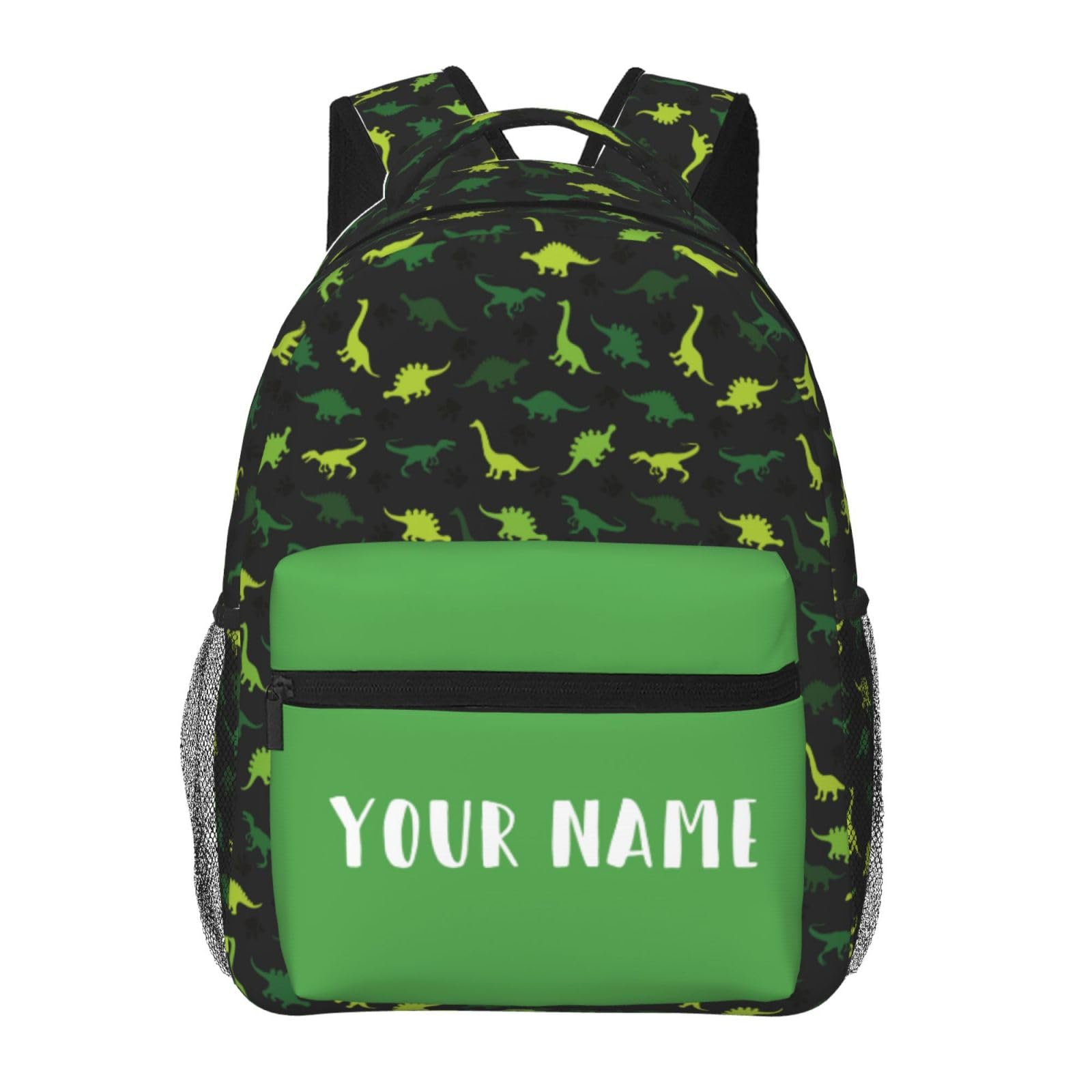 UJDUYSD Personalized Backpack for Girls Boys, Custom Backpacks with Name for Kids, Customized Dinosaur School Bookbag for Back to School Travel Picnic
