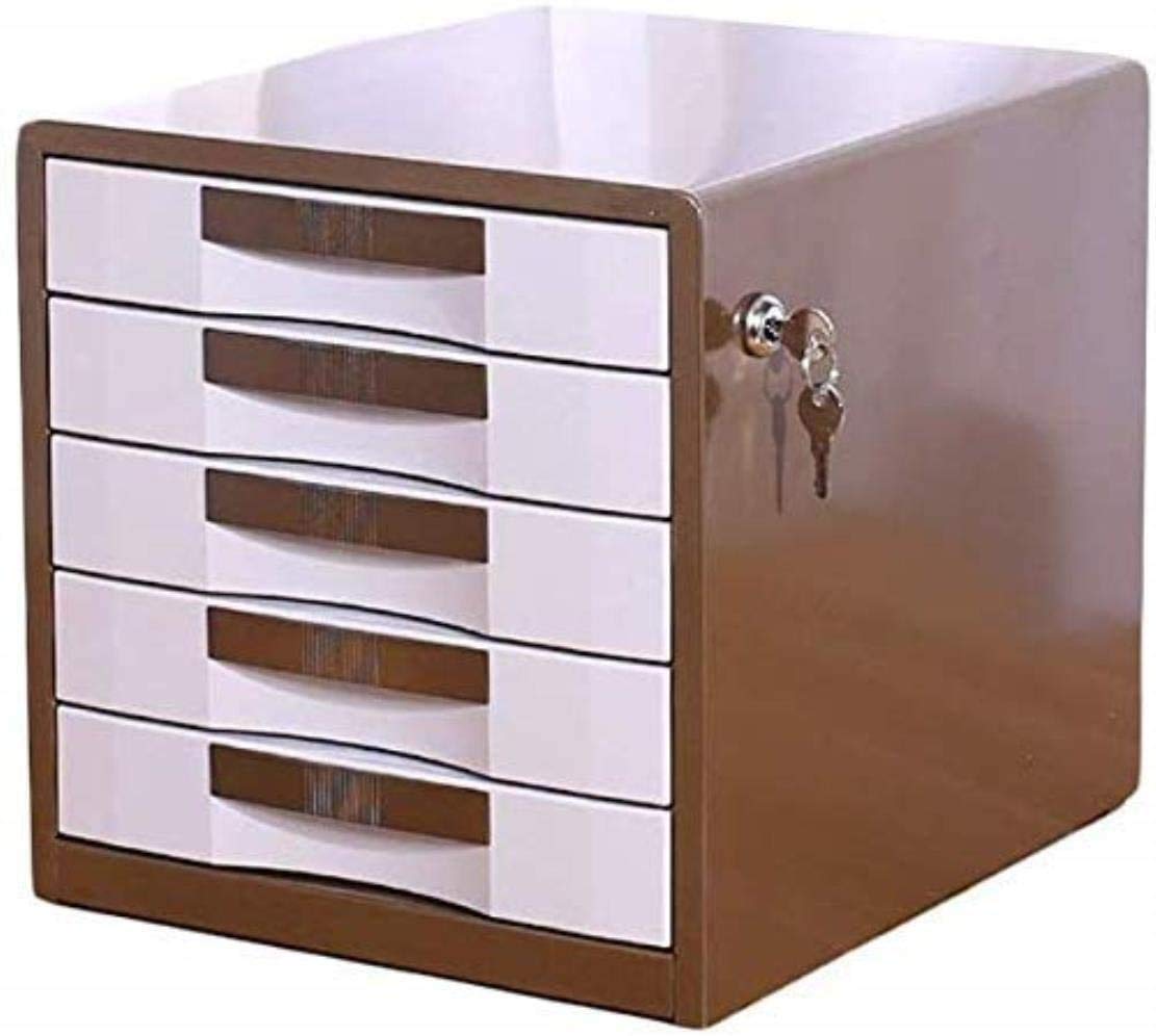 Scaffale per Documenti, Scaffale per Archivio Scaffale per Archivio Piatto, Scaffale per Cartelle 5 Cassetti Innovazione Design Affascinante Blu, Armadietto per File Manager da Ufficio Blocco Ma