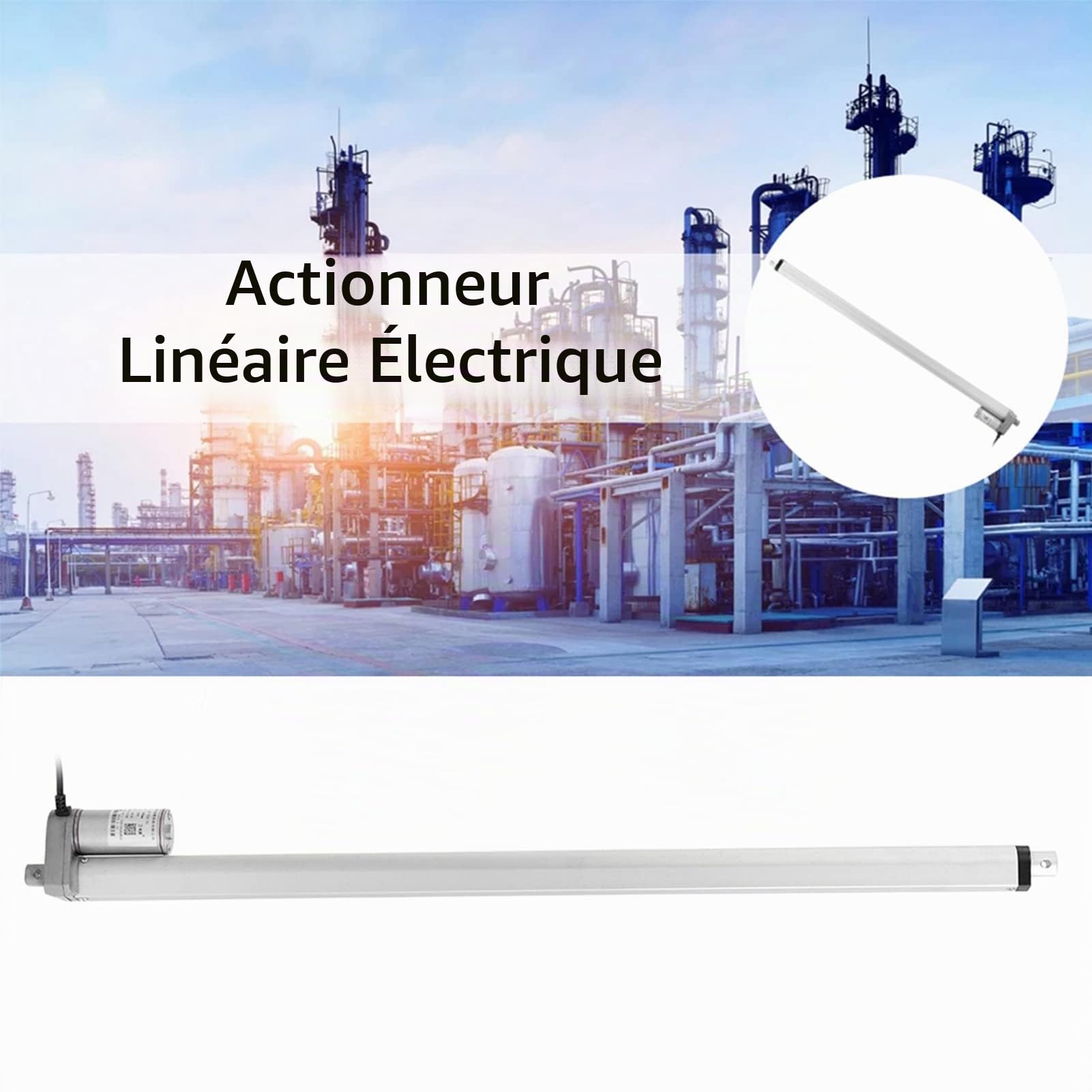12V Force 750N Course 150-700mm Actionneur Linéaire Ascenseur Moteur Électrique Support DC Électrique Poussoir Moteur(700mm)