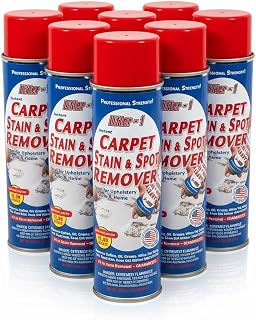 Carpet Spot Remover, Stain and Red wine Remover and Spot Treatment for Oil, Grease, Urine, Cleaning Performance for Rugs, Upholstery, Fabrics Pack of 6
