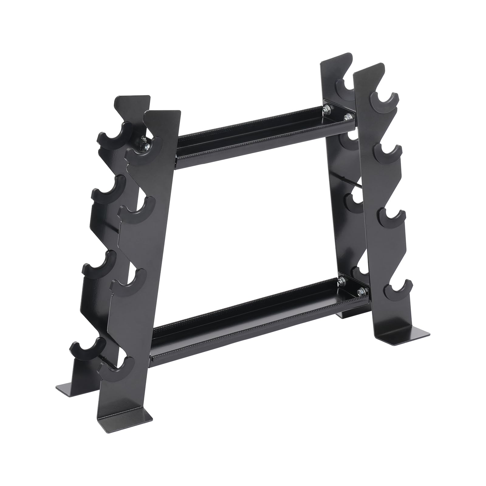 Supporto multifunzione per manubri fino a 150 kg, supporto per manubri con 8 inserti laterali, stabile per manubri e bilancieri, ideale per palestra, casa
