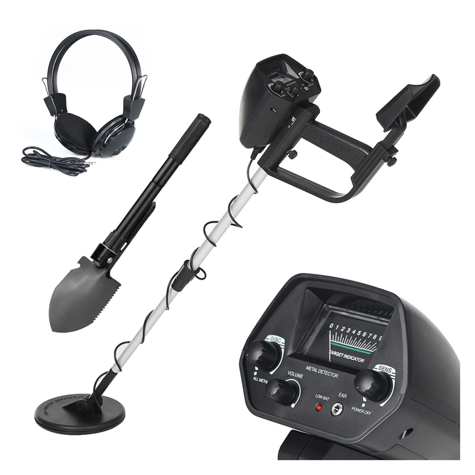 Metal Detector, Children Underground Metal Detector Gold Detectors Treasure Hunter Tracker Seeker Metal Circuit Detector(Silver)