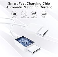 Vista 6 de Samsung - Cargador de pared USB C, paquete de 2 unidades PD de 25 W, cargador súper rápido con USB C cable de carga rápida para Samsung Galaxy S25