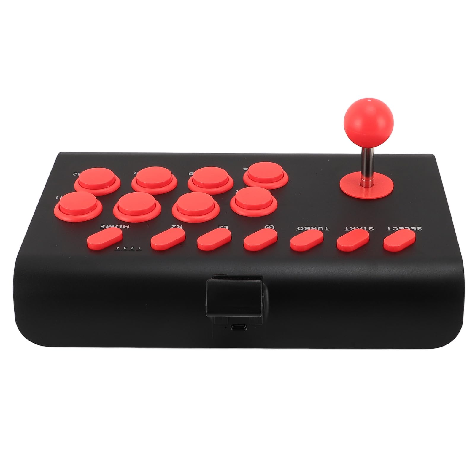 Yanmis Fight Stick, Controller di Gioco di Combattimento Wireless Bluetooth con Programmazione Turbo Macro, Joystick di Combattimento Ergonomico per iOS, per Android, per per