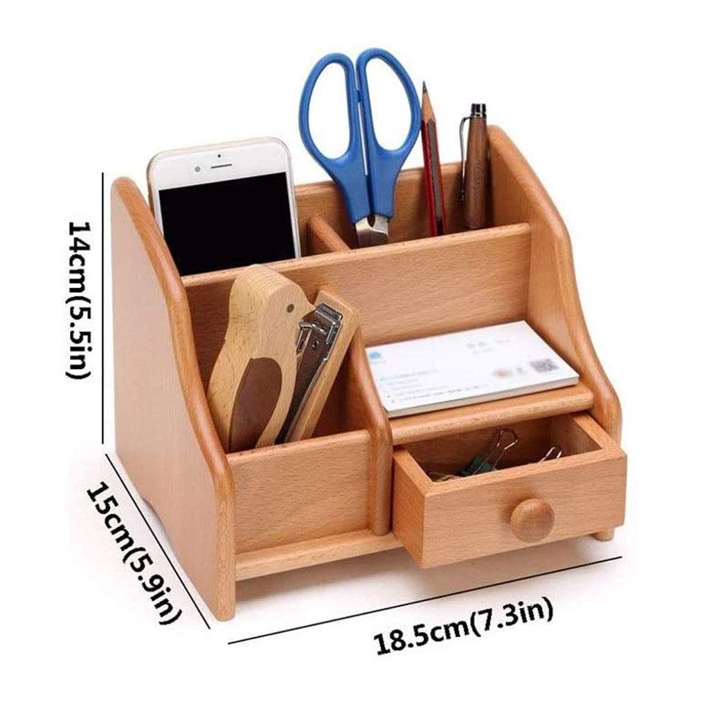 Stiftehalter aus Holz für Büro, Schreibtisch, Arbeitszimmer, schräge Einführung, Stifthalter, Aufbewahrungsbox, Stifte