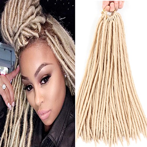 3 Pcs ABalance Hair Faux locs 18" Synthetic Crochet Braids Havana Mambo Faux Locs Dreadlocks Braid (613#)
