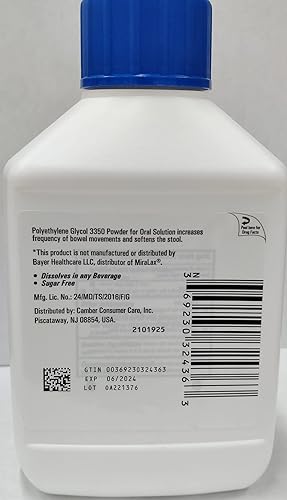 Miniatura 3 de Polietilenglicol 3350 510gm (17.9 Oz) Polvo (comparado con Miralax)