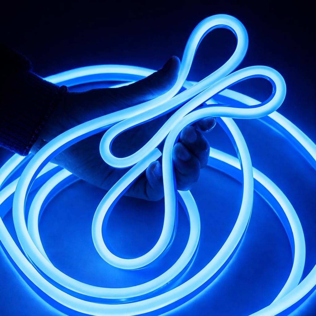 Neon Strip Light - 16.4ft Flexible LED, Waterproof Decor -1