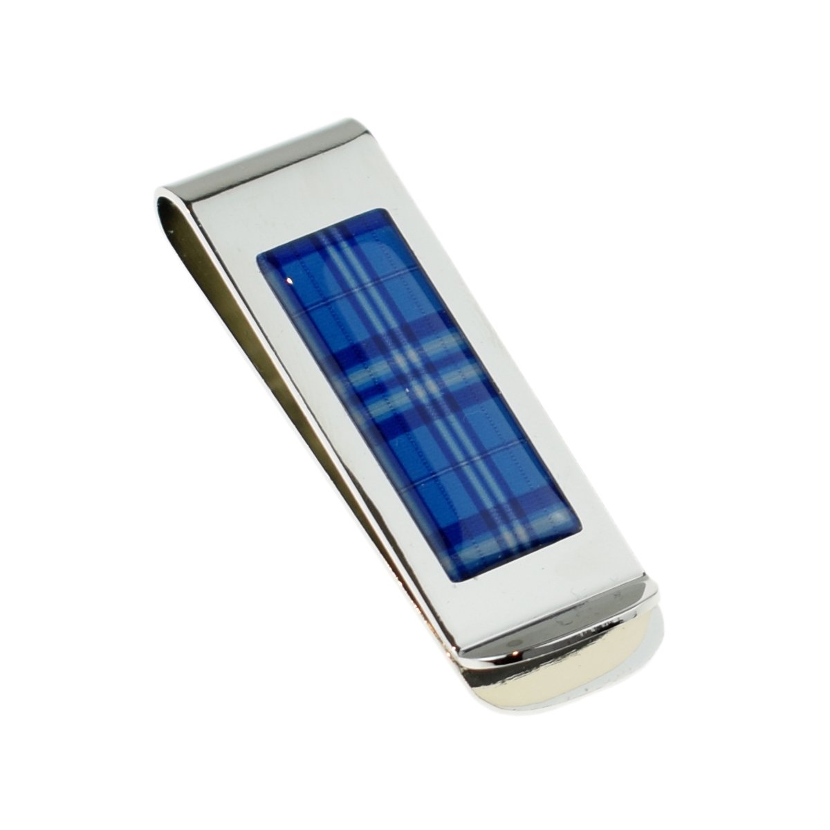 Gtr-Prestige Giftware Silver Scottish Saltire Tartan Scotland Design Money Clip In A Gift Box