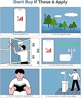 Vista 9 de Amplificador de señal de teléfono celular para el hogar de hasta 3000 pies cuadrados Amplificador de señal celular 4G 5G de 65dB para T-Mobile