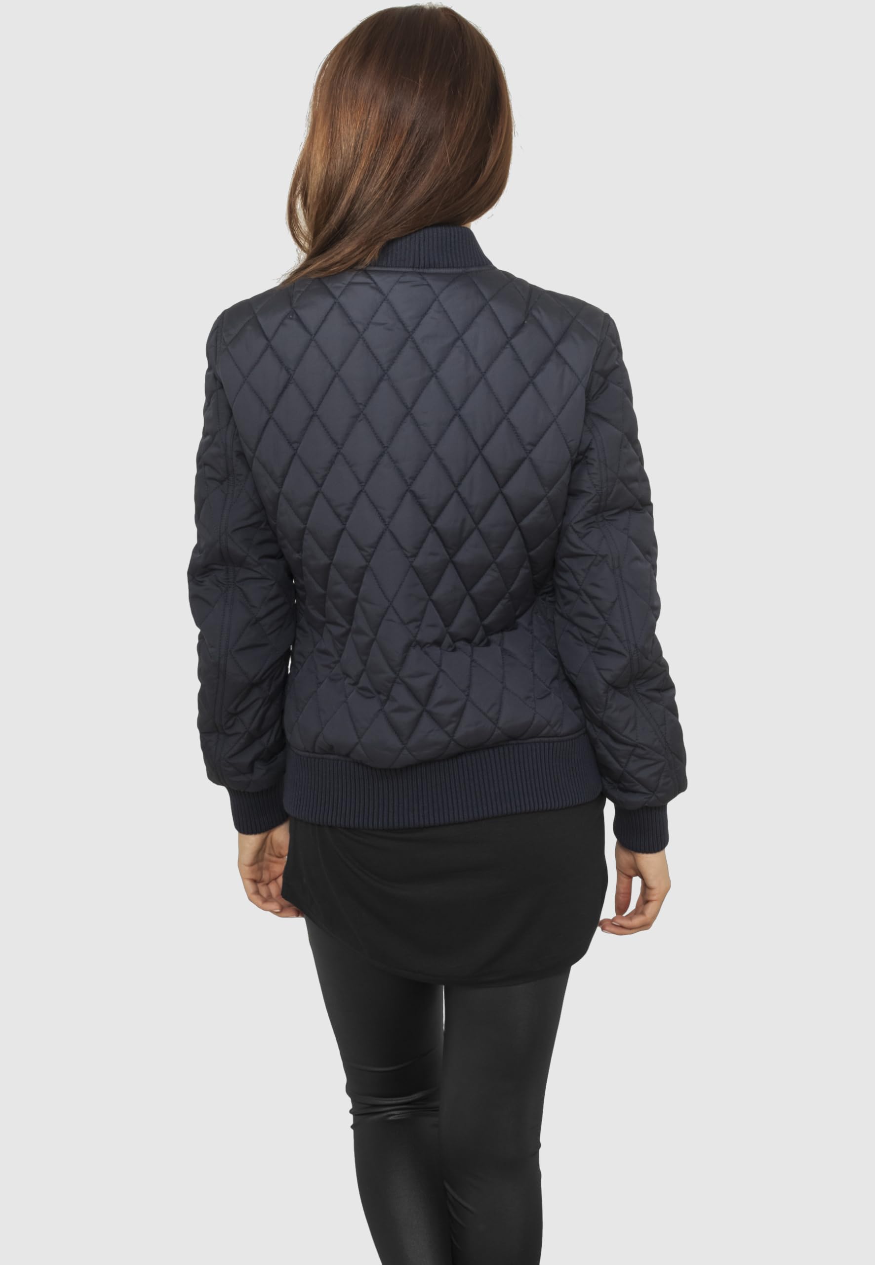 Urban Classics Damen Diamond Quilt Nylon Jacket Jacke – Bild 9