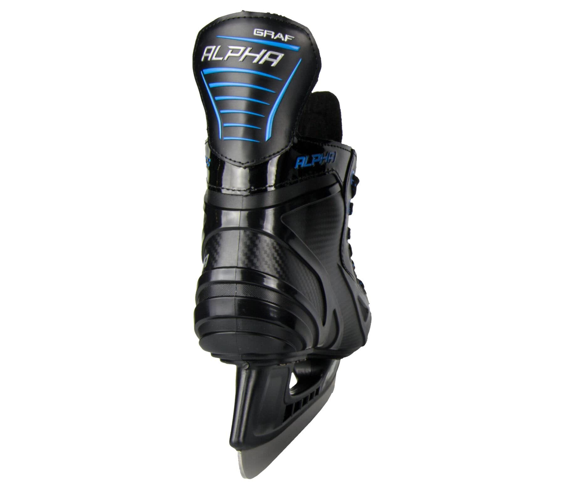 Graf Alpha Junior Patins à glace pour enfants Loisirs Hobby Hockey sur glace Noir/bleu Unisexe
