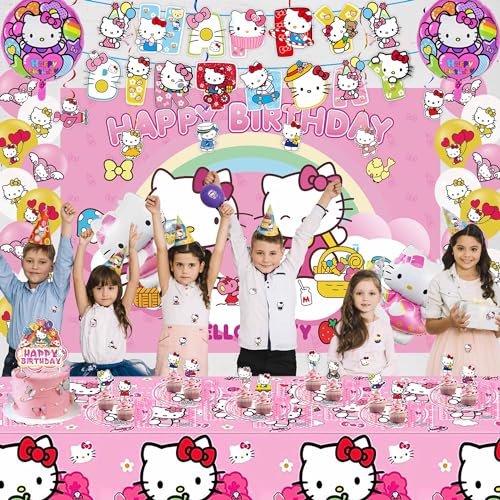 image for Generic Kawaii Birthday Decorations, Cat Party Decorations Includes Ha