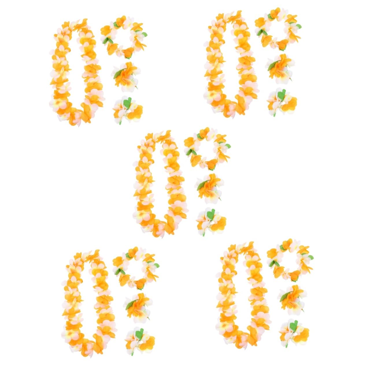 IMIKEYA 5sätze Hawaiianische Blumenkränze Für Strandpartys Und Luau-feiern Dekorative Garlands Für Fröhliche Anlässe Und Feste