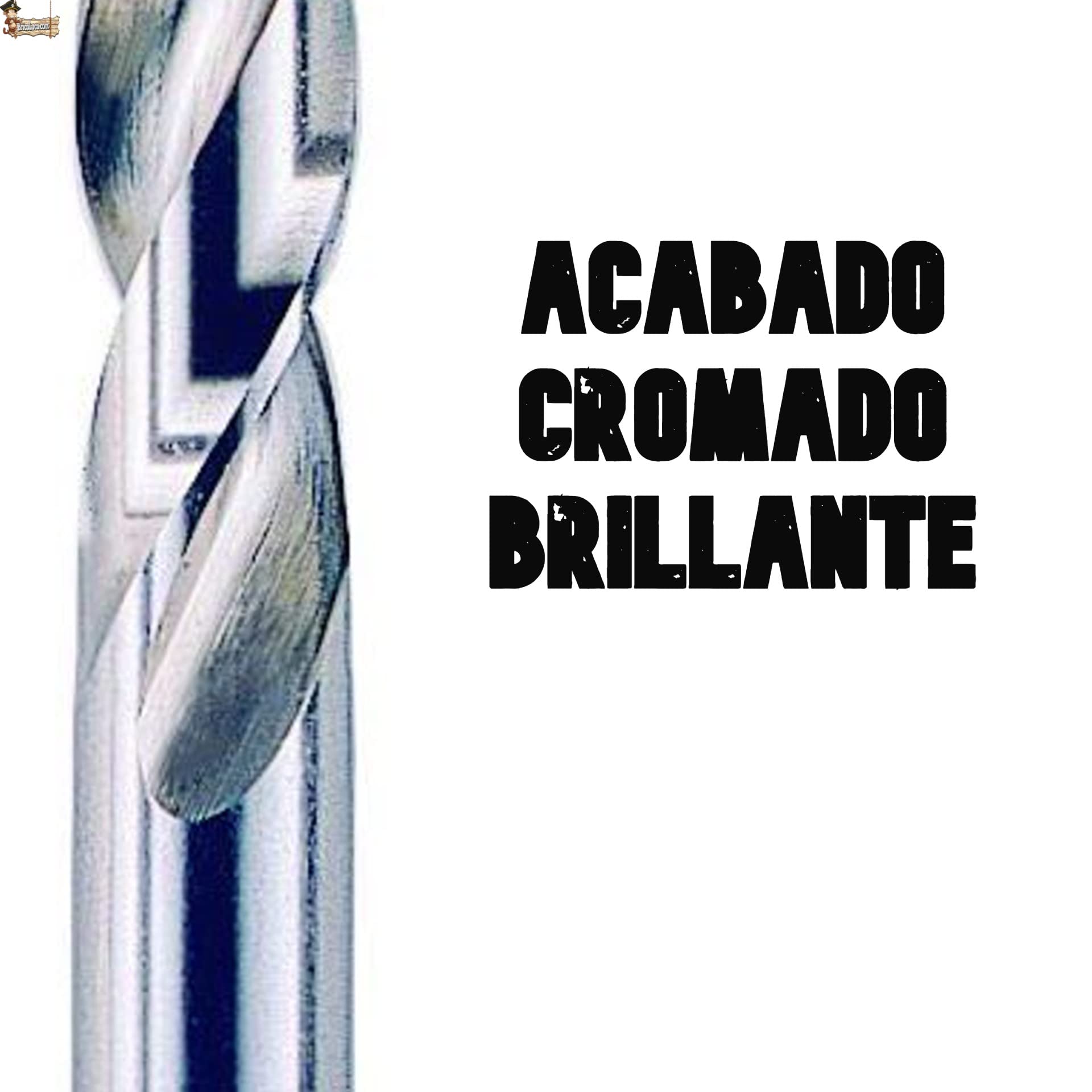 BricoLoco.com Kit estuche brocas metal acero rápido rectificada. Juego 25 brocas HSS-R M2 DIN 338. Metal, aceros e inoxidables. Ángulo corte 130º. Cilíndricas. Profesional. (25 BROCAS (1-13x0,50))