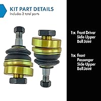 Vista 871 de TRQ, junta de rótula inferior delantera para el lado del conductor y del acompañante