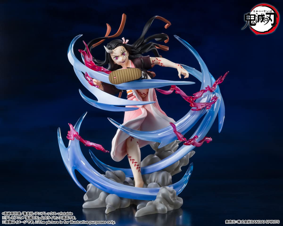 BANDAI Spirits Tamashi Nations - Demon Slayer : Kimetsu no Yaiba - Nezuko Kamado - Demon Form Advancing Ver FiguartsZERO Statue de Collection