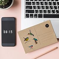 Vista 6 de 80 calcomanías transparentes de pájaros moscados, calcomanías para niños, calcomanías de pájaros de mascotas para álbumes de recortes, tarjetas