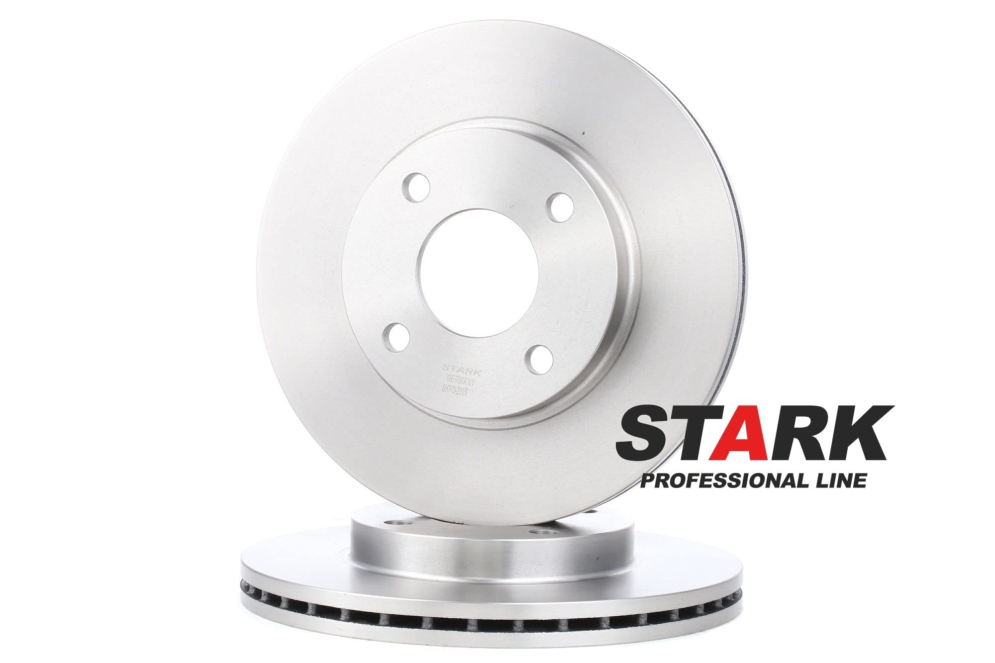 STARK SKFO-2005 2x Disco freno Anteriore senza viti/bulloni Compatibilità con FORD Fiesta Mk6 Hatchback JA8, JR8