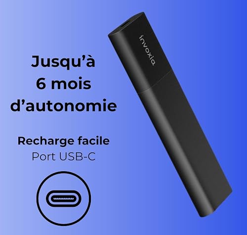 Invoxia GPS Tracker Edition 2026 - Waterproof, Improved GPS Accuracy, USB-C - Network Subscription Included 1 Year - Live Location, Theft & Motion Alarm - Cars, Motorcycles - 8