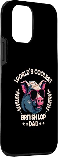 Miniatura 3 de iPhone 12 mini World's Coolest Pig Dad Papa - Women Farmer British Lop Case