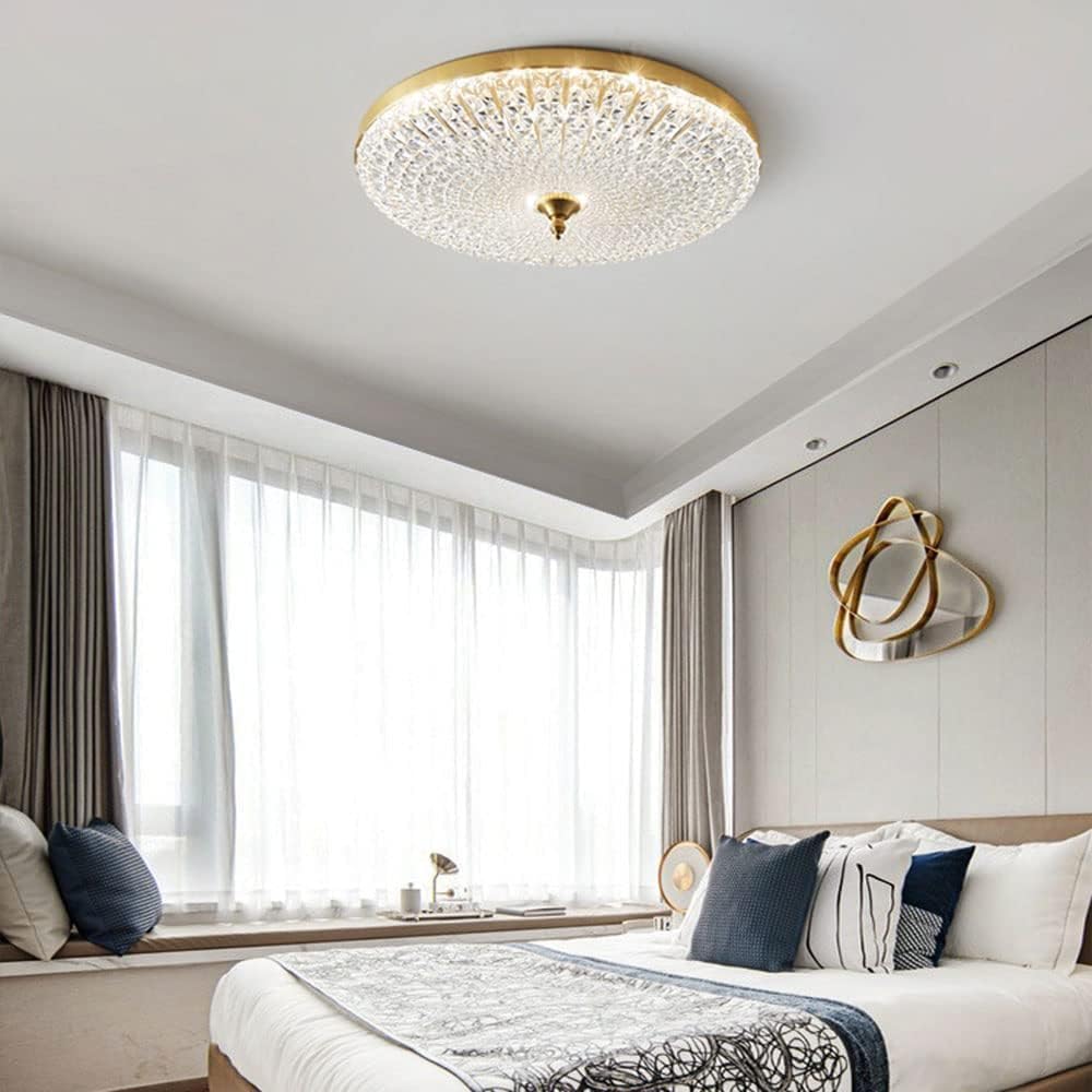 Lampa Sufitowa Dimbare led-inbouwplafondlamp Nordic laag profiel ronde plafondlamp met acryl kap Koperen inbouwverlichtingsarmaturen voor keuken slaapkamer woonkamer Biuro