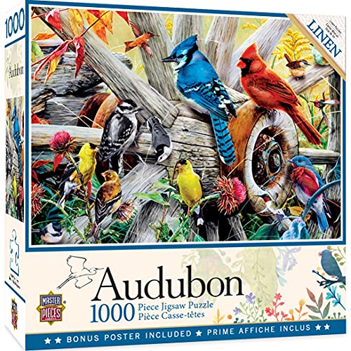 MasterPieces Audubon 1000 Puzzles Collection - Backyard Birds 1000 Piece Jigsaw Puzzle