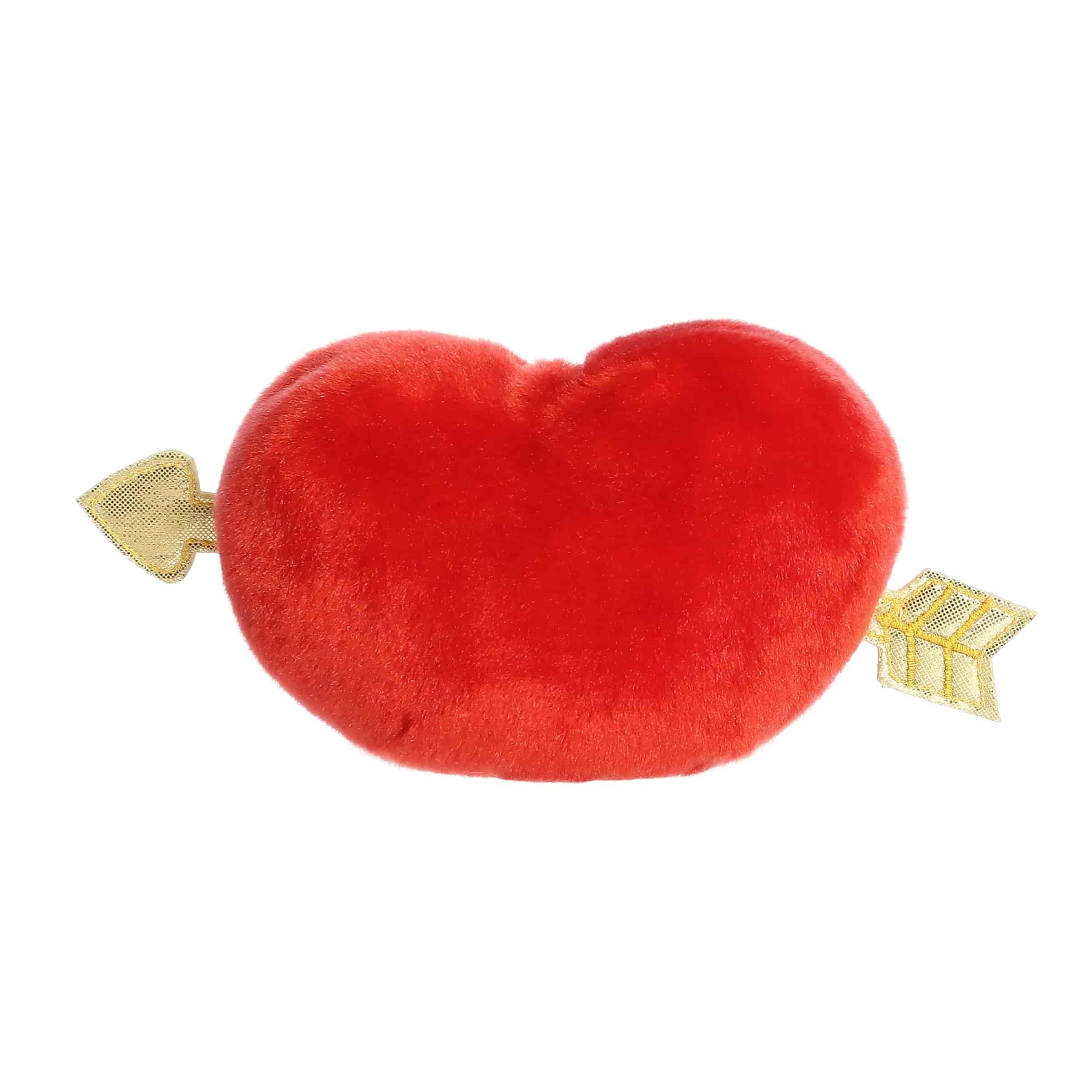Aurora Urocze palmy Romeo Kupidyn serce wypchane zwierzę - zabawny sezonowy plusz dla dzieci i dorosłych kolekcjonerów - idealny do dekoracji pokoi i walentynek - czerwony 13 cm