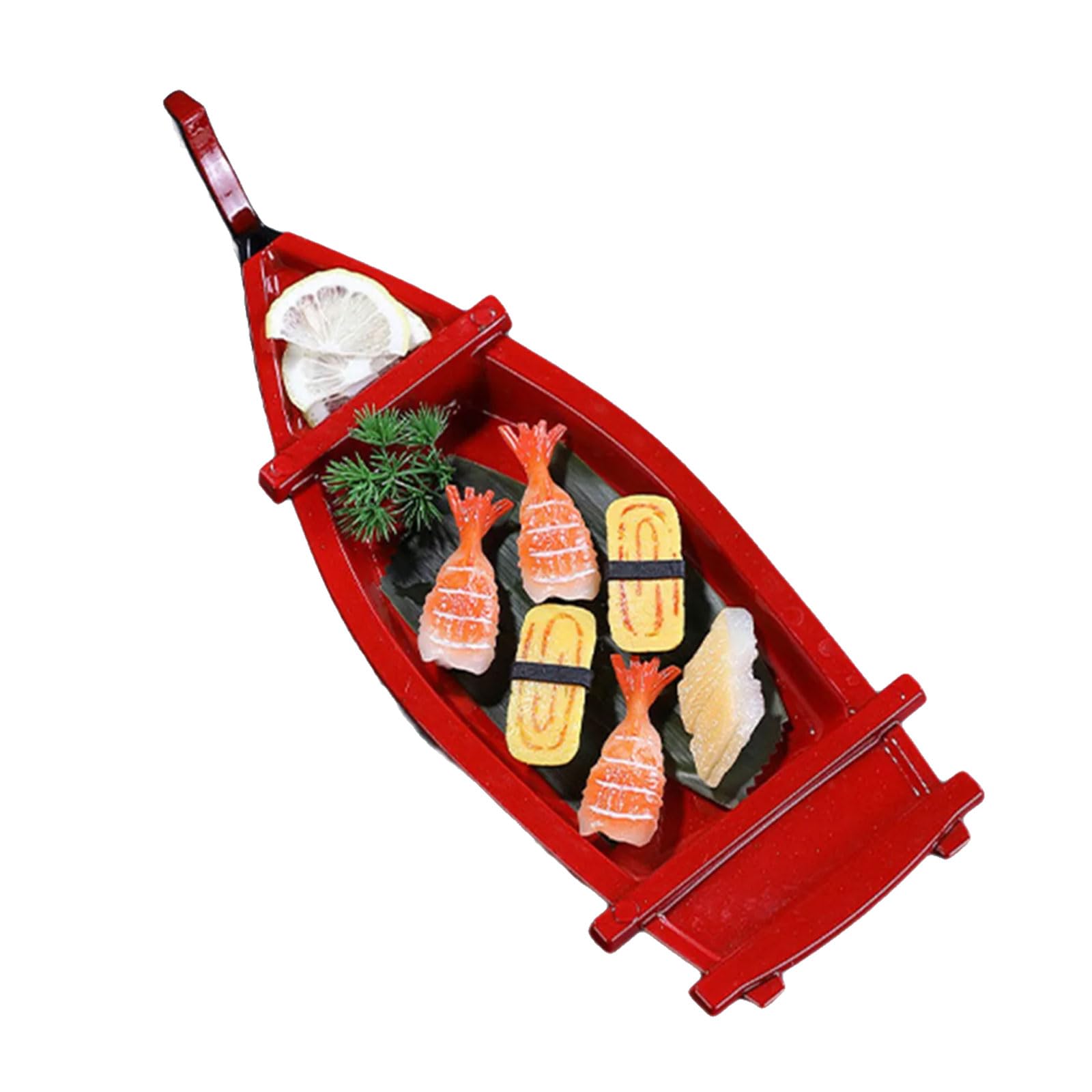 Ship Shape Sushi Plate Sashimi Serving Tray Creative Food Display Plate Texture for Home and Restaurant Use