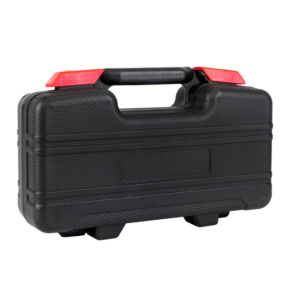 Set Di Utensili Manuali Da 39 Pezzi Kit Di Utensili Manuali Per Riparazioni Domestiche Generali Con Cassetta Degli Attrezzi In Plastica Custodia Per Chiavi A Bussola Cacciavite Coltello Rosso