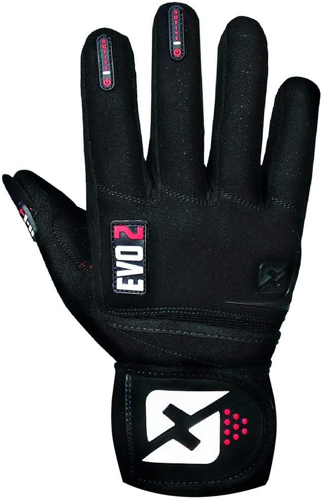 skott 2019 Evo 2 Weightlifting Gloves with Integrated Wrist Wrap Support-Double Stitching for Extra Durability-Get Ripped with The Best Body Building Fitness and Exercise Accessories (Medium)