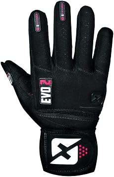 skott Evo 2 Weightlifting Gloves with Integrated Wrist Wrap Support-Double Stitching for Extra Durability-Get Ripped with The Best Body Building Fitness and Exercise Accessories